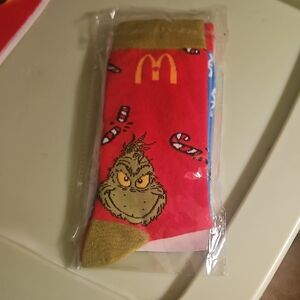 🌟3/$25🌟 McDonald's The Grinch holiday socks, Adult One-Size Mismatch Color